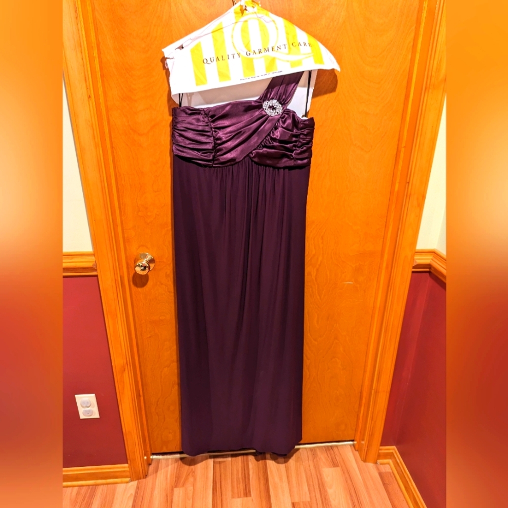 Asymmetrical Purple Gown
